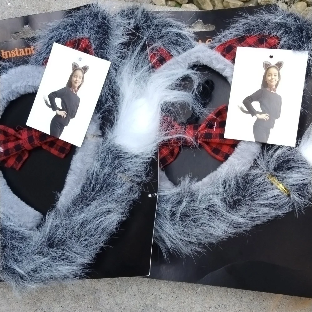 Deluxe Instant Costume Set of 4, cat or fox, set of 4. Costume Party